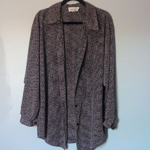 Impressions Colorful Patterned Shirt